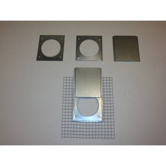 sportello per nido in legno, voliera o pannello rete - art.95