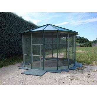 voliera a sedici lati 85x438x338