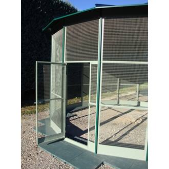 voliera a sedici lati 85x438x338