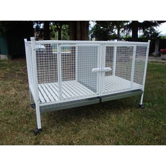 Gabbia per cani o gatti 120x60x80 - art. 52 G