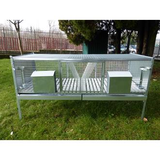 Gabbia per conigli 150x60x50 - art. 10 G